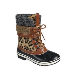 Leopard Duck Rain Boots